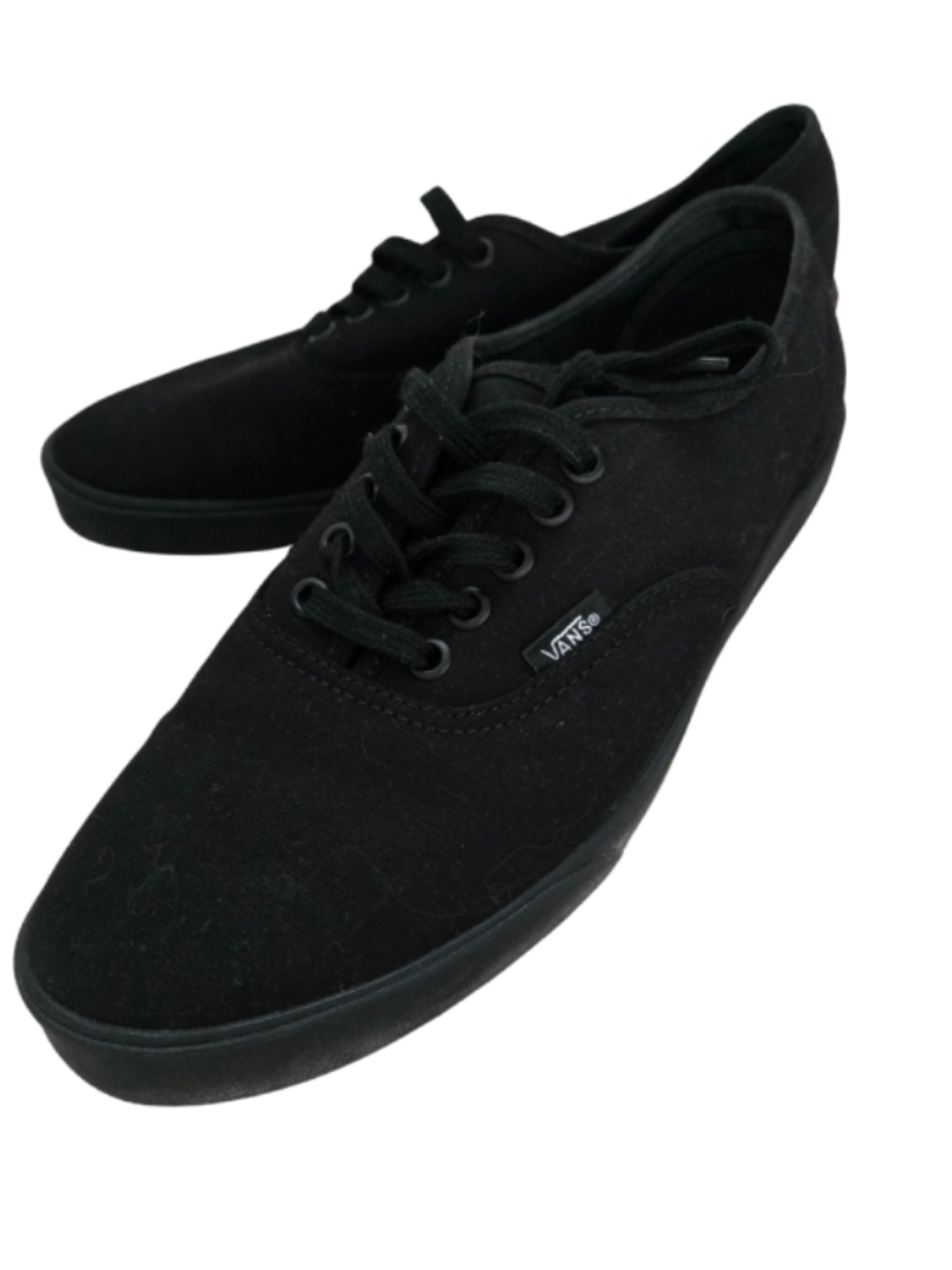 Vans Black Low-Top Canvas Sneakers